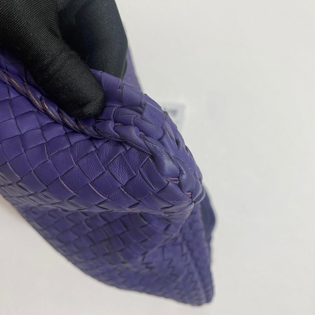 Bottega Veneta Hobo Borsa grande in pelle viola 45cm 6