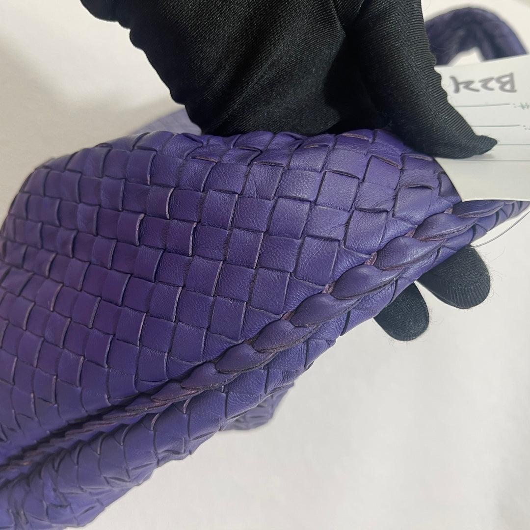 Bottega Veneta Hobo Borsa grande in pelle viola 45cm 7