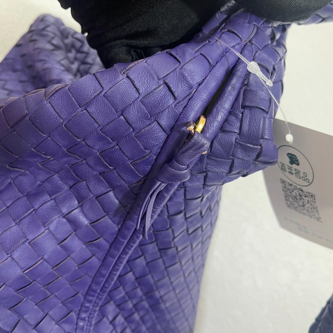 Bottega Veneta Hobo Borsa grande in pelle viola 45cm 8