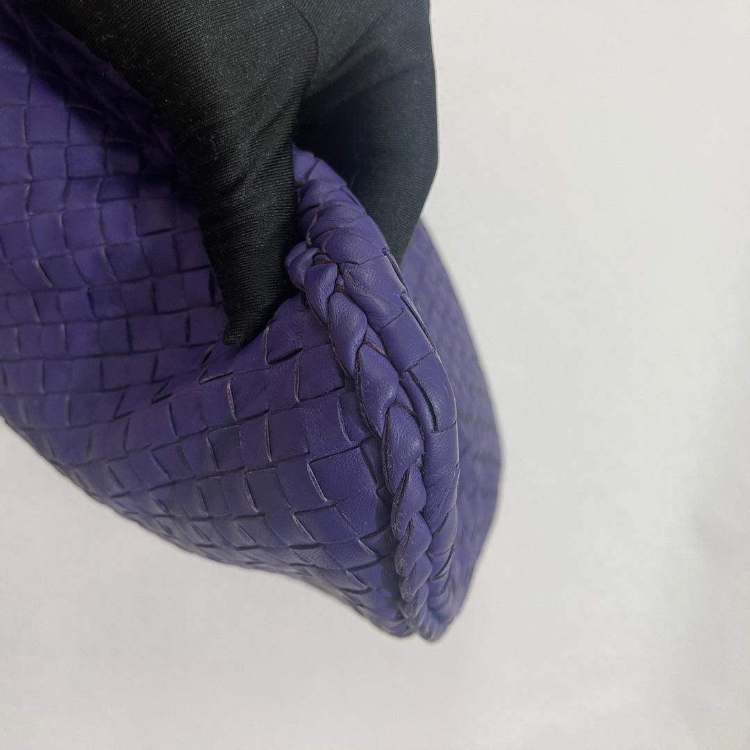 Bottega Veneta Hobo Borsa grande in pelle viola 45cm 1