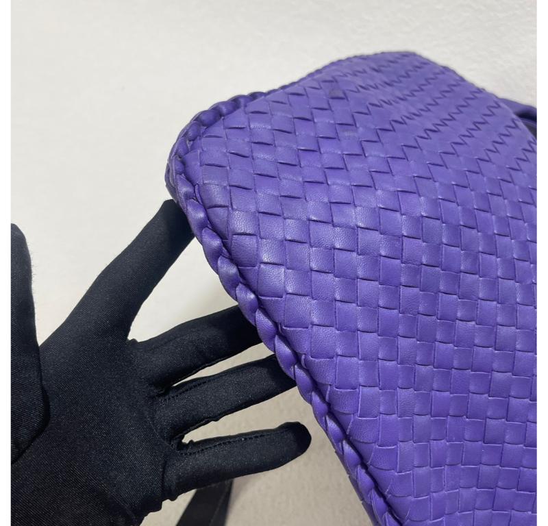 Bottega Veneta Hobo Bag Large Leather Purple 47cm 11