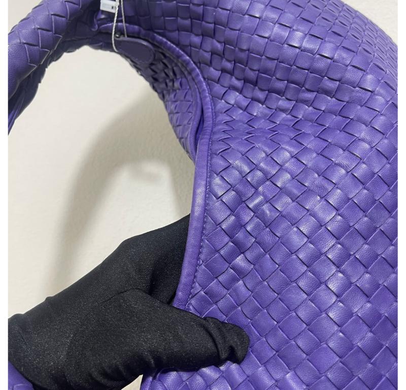 Bottega Veneta Hobo Bag Large Leather Purple 47cm 12