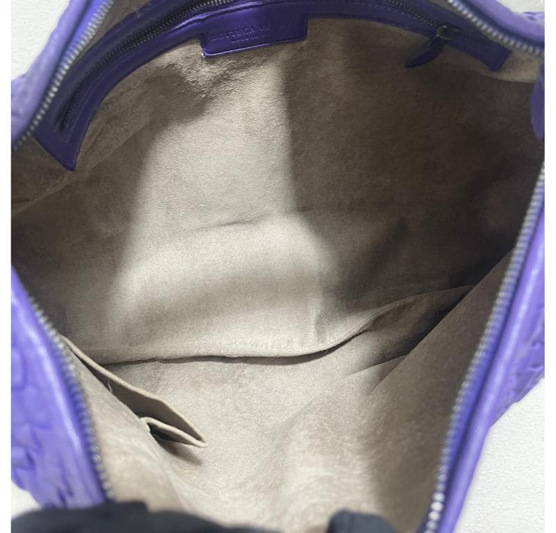 Bottega Veneta Hobo Bag Large Leather Purple 47cm 15