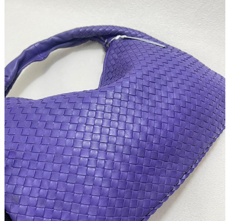 Bottega Veneta Hobo Bag Large Leather Purple 47cm 16