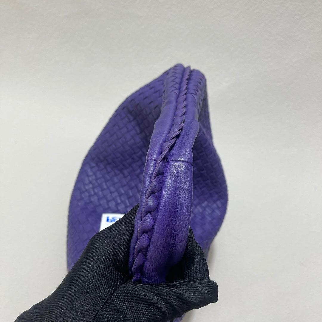 Bottega Veneta Hobo Bag Large Leather Purple 47cm 2