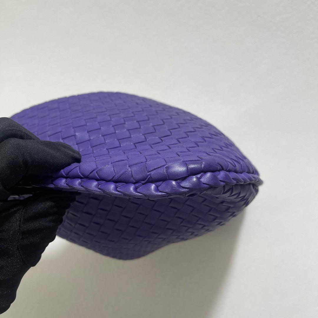 Bottega Veneta Hobo Bag Large Leather Purple 47cm 3