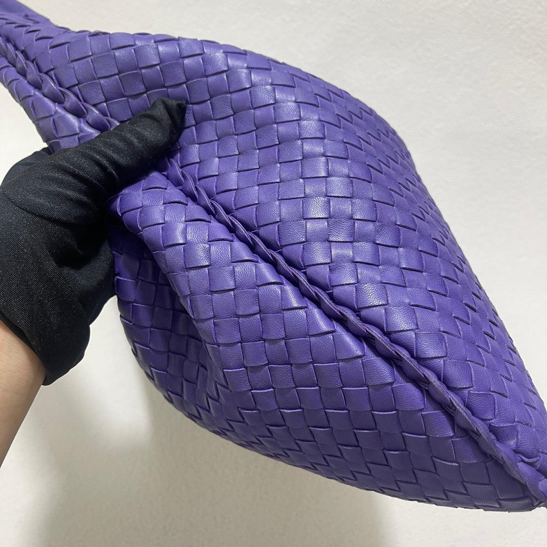 Bottega Veneta Hobo Bag Large Leather Purple 47cm 5