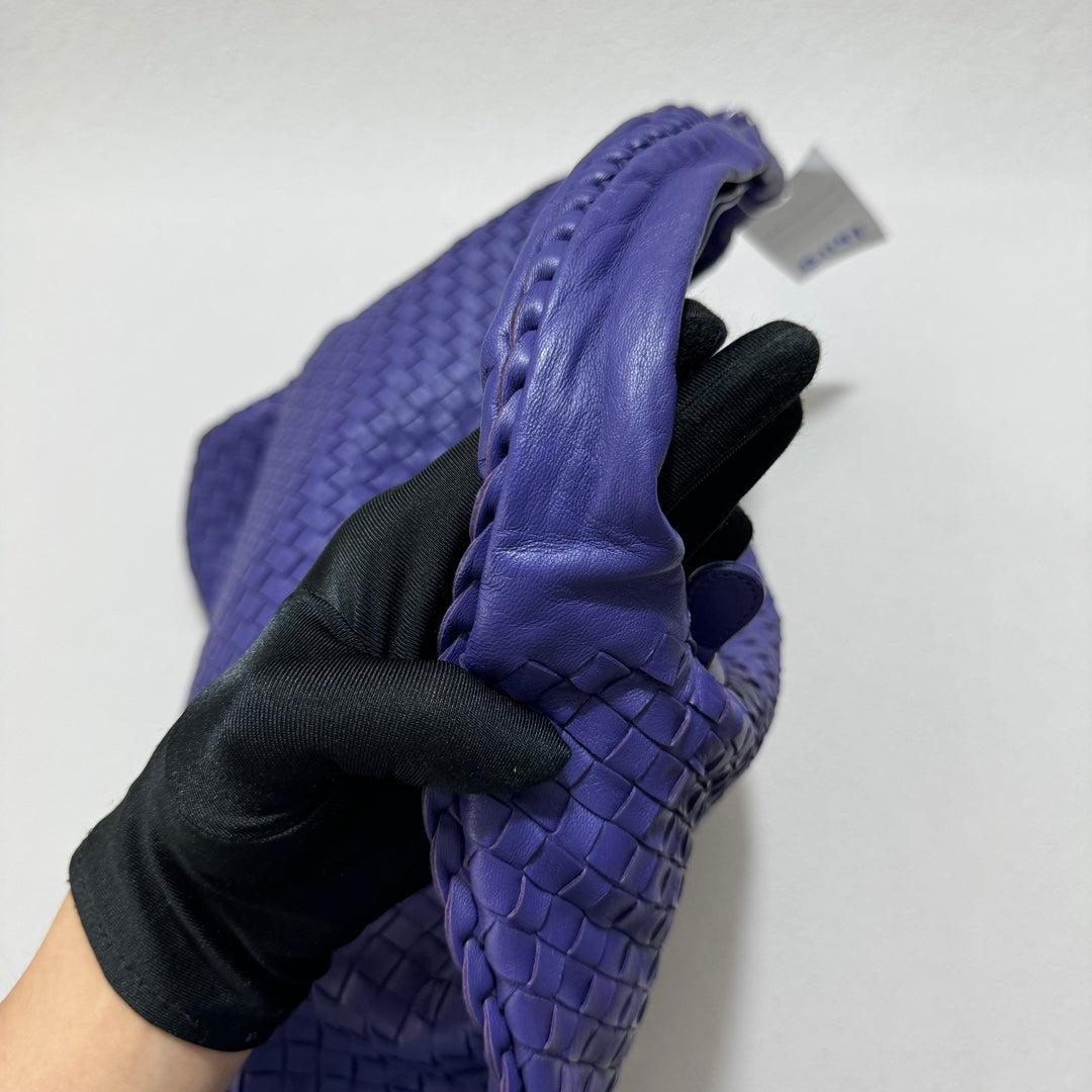 Bottega Veneta Hobo Bag Large Purple Leather 50cm 7