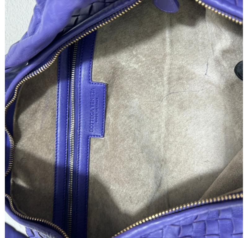 Bottega Veneta Hobo Bag Large Purple Leather 50cm 9