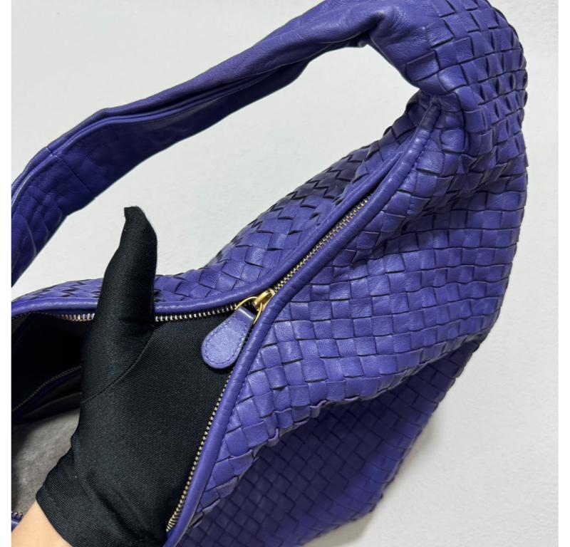 Bottega Veneta Hobo Bag Large Purple Leather 50cm 12