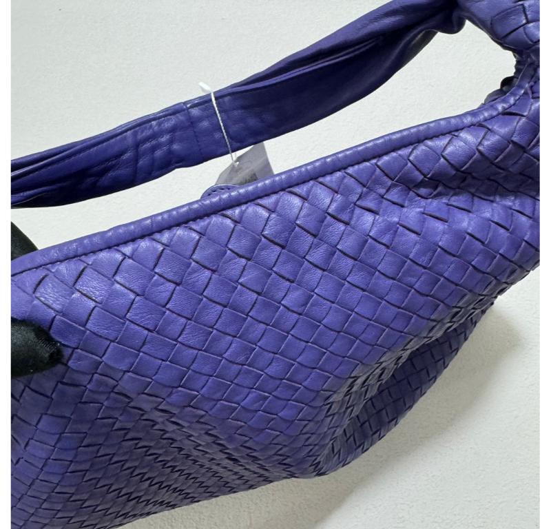 Bottega Veneta Hobo Bag Large Purple Leather 50cm 13