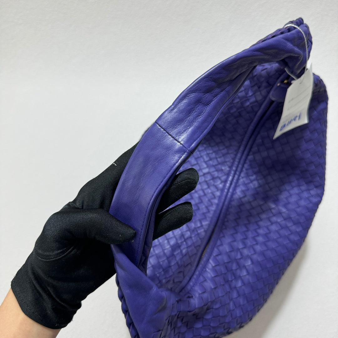 Women's Bottega Veneta Hobo Bag Large Purple Leather 50cm