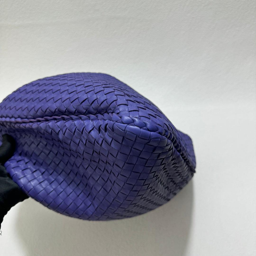 Bottega Veneta Hobo Bag Large Purple Leather 50cm 2