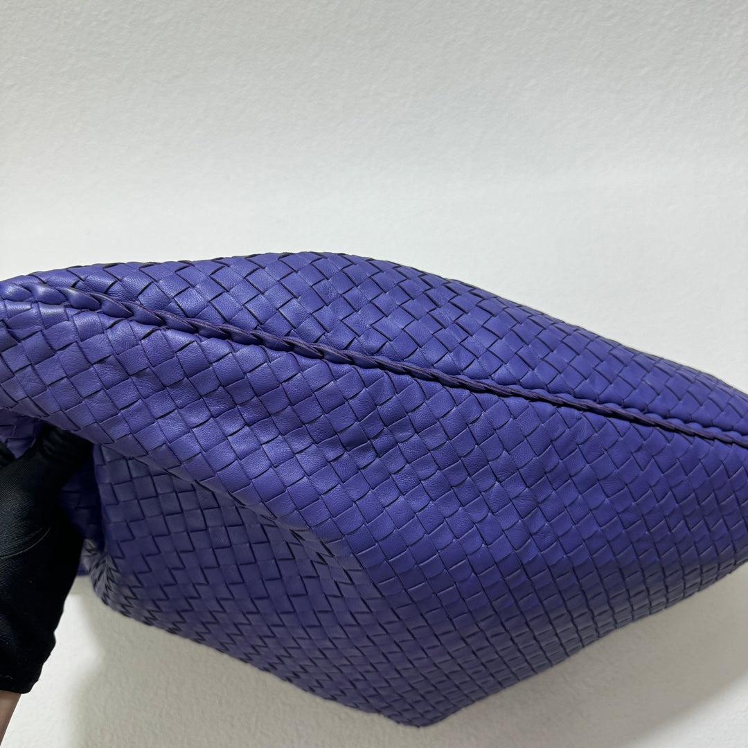 Bottega Veneta Hobo Bag Large Purple Leather 50cm 4