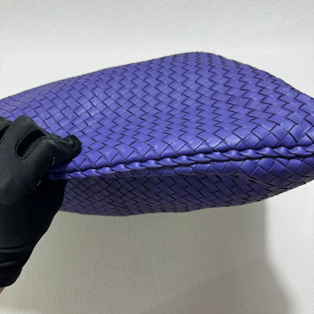 Bottega Veneta Hobo Bag Large Purple Leather 50cm 5
