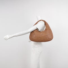 Bottega Veneta Hobo Bag Leather Beige Small 40cm Butterfly Cutout