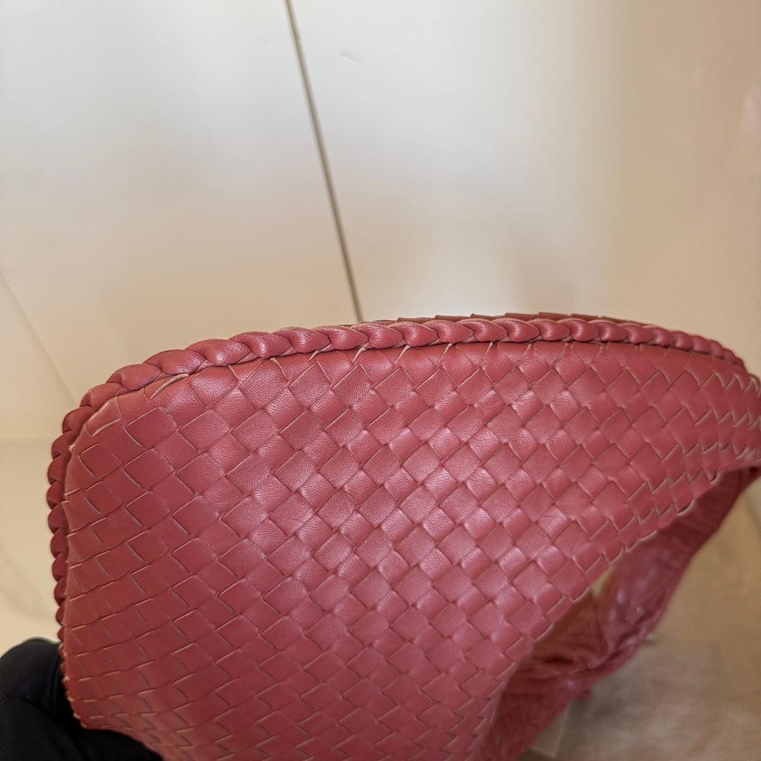 Bottega Veneta Hobo Bag leather Burgundy Medium 40cm 5