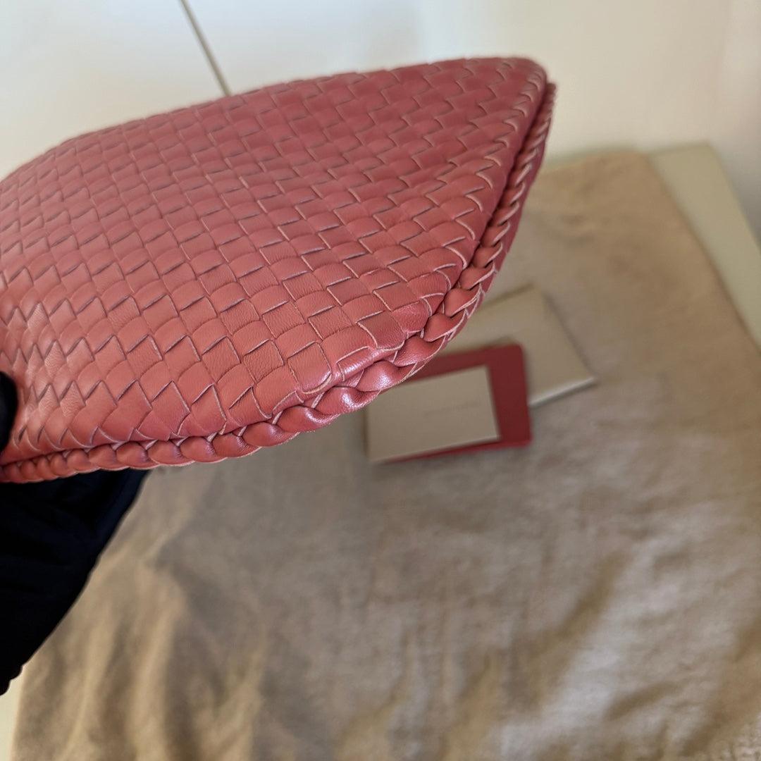 Bottega Veneta Hobo Bag leather Burgundy Medium 40cm 2