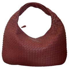 Bottega Veneta Hobo Bag leather Burgundy Medium 40cm
