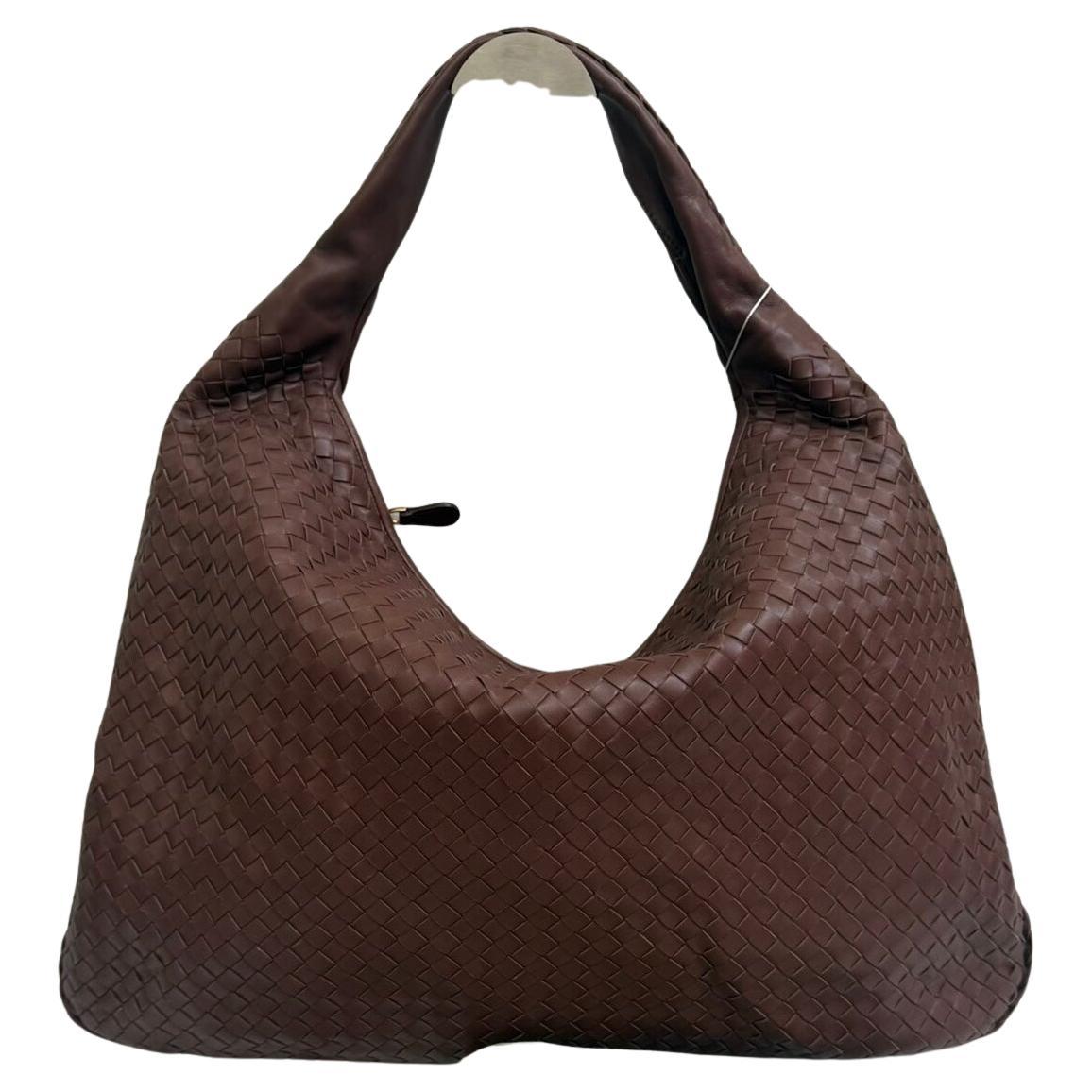 Bottega Veneta Hobo Maxi Chocolate Brown leather 50cm