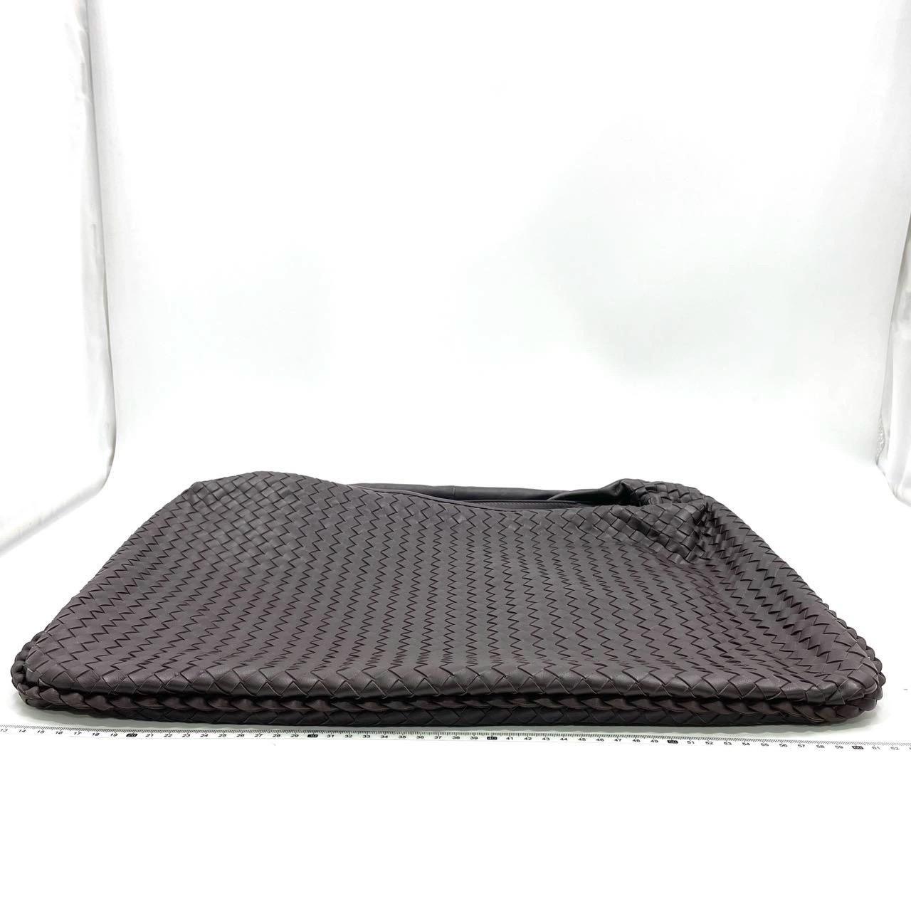 Black Bottega Veneta HoboMaxi Dark Chocolate Brown leather 51cm