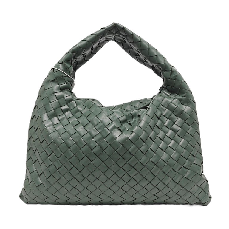 Bottega Veneta Hop Hobo Small Leather Aloe Vera Green For Sale at 1stDibs