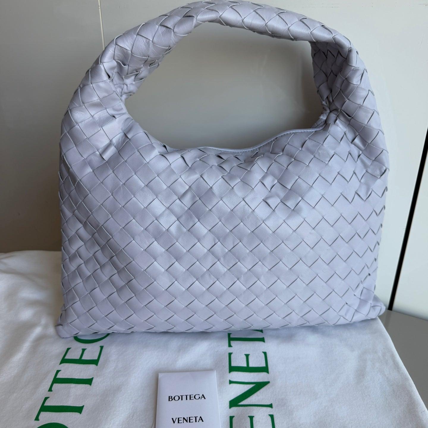 Women's Bottega Veneta Hop Hobo Small Leather Oyster Purple