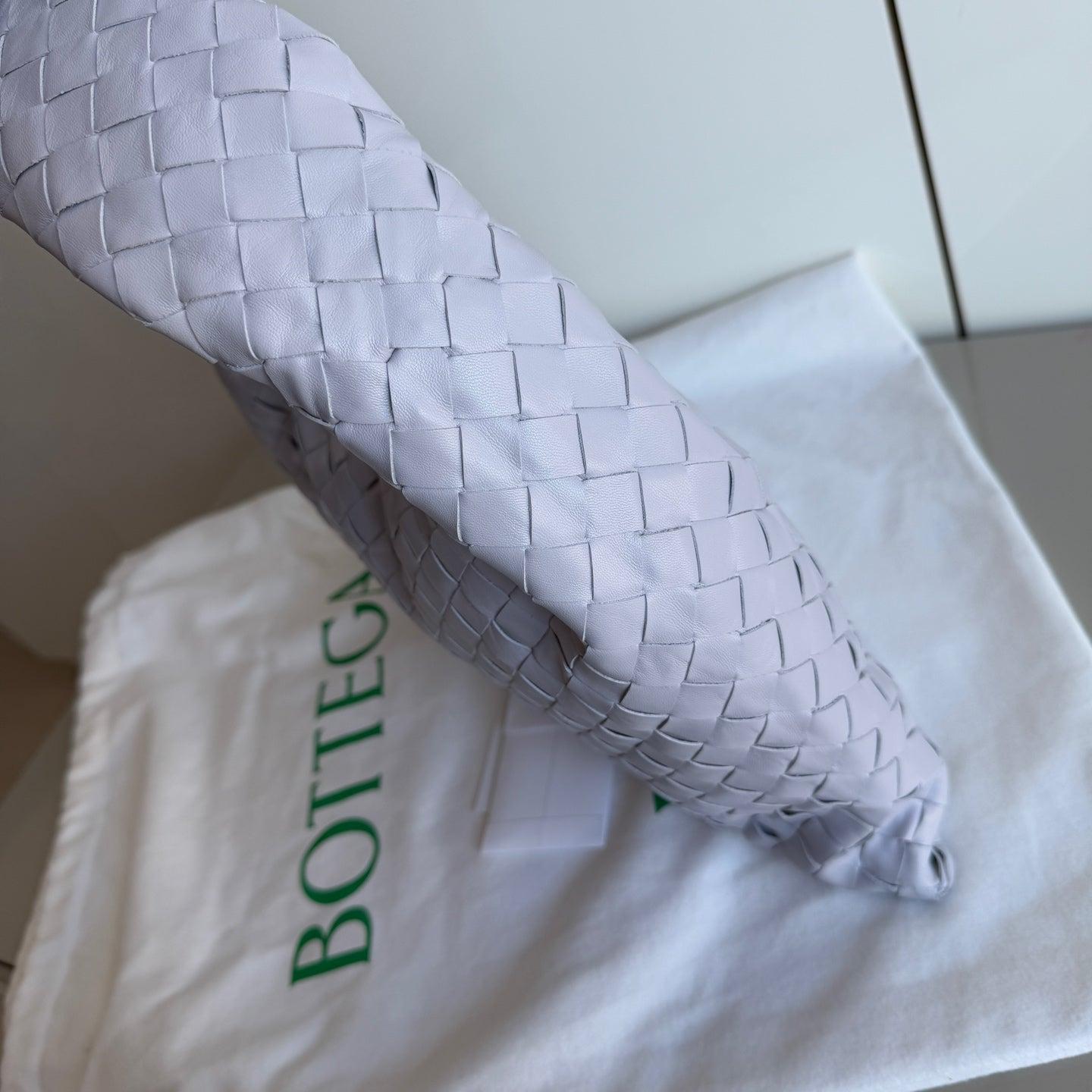 Bottega Veneta Hop Hobo Small Leather Oyster Purple 2