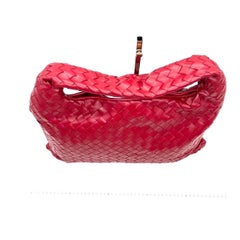 Bottega Veneta Hop Hobo Small Red Intrecciato Leather