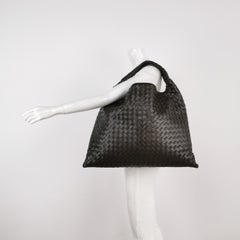 Bottega Veneta Hop Large Leather Fondant Chocolate Brown Hobo Bag