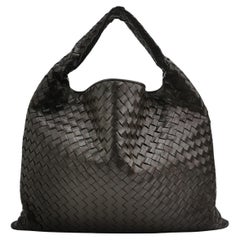 Bottega Veneta Hop Large Leather Fondant Chocolate Brown Hobo Bag