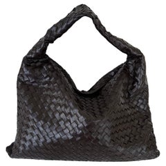 Bottega Veneta Hop Large Leather Fondant Chocolate Brown Hobo Bag