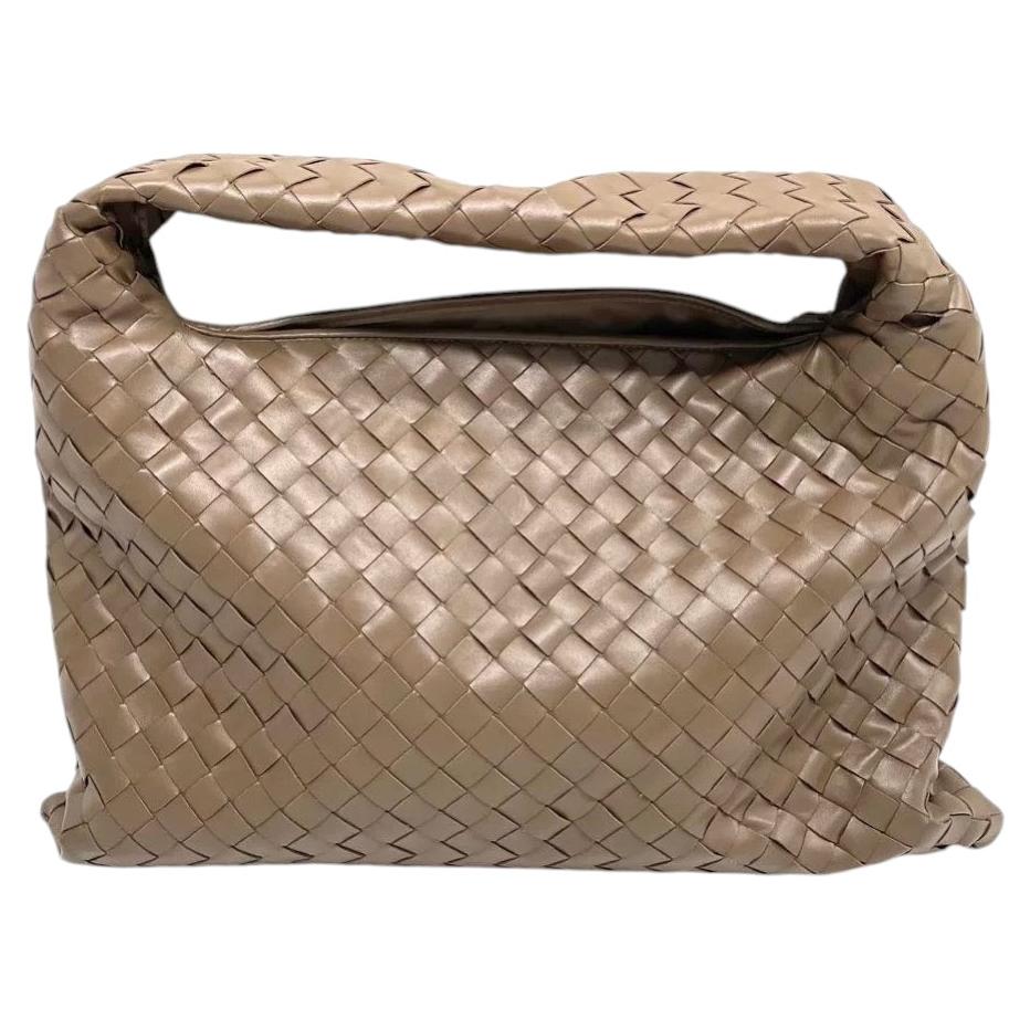Bottega Veneta Hop Grande Borsa Hobo in pelle fondente marrone cioccolato