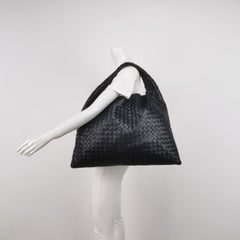 Bottega Veneta Hop Large Leather Navy Hobo Bag 55cm