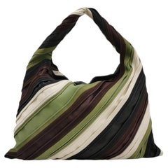Bottega Veneta Hop Large Stripe Leather Hobo Bag 54cm