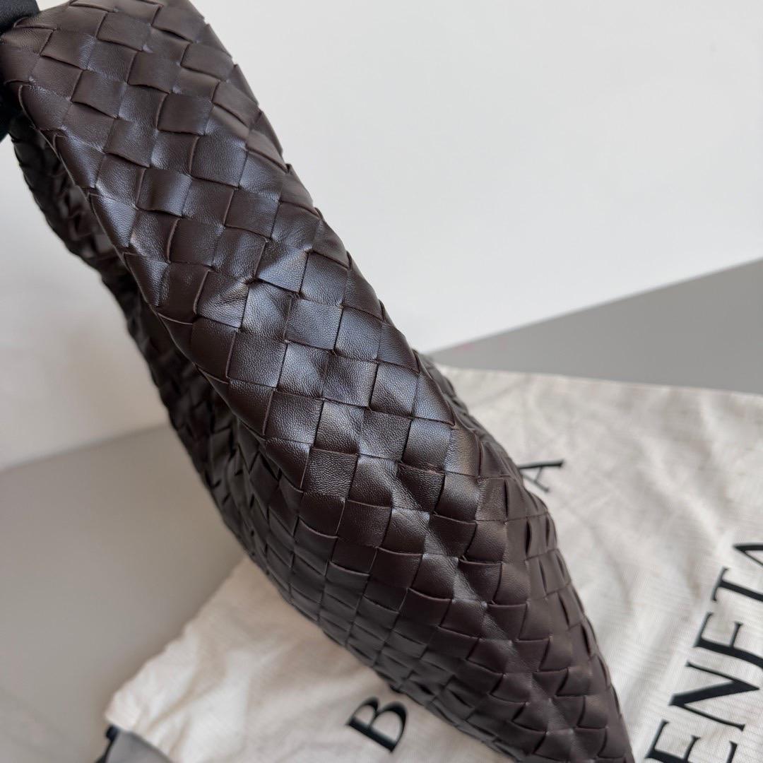 Bottega Veneta Hop Small Fondant Dark Chocolate Brown Leather Bag 6
