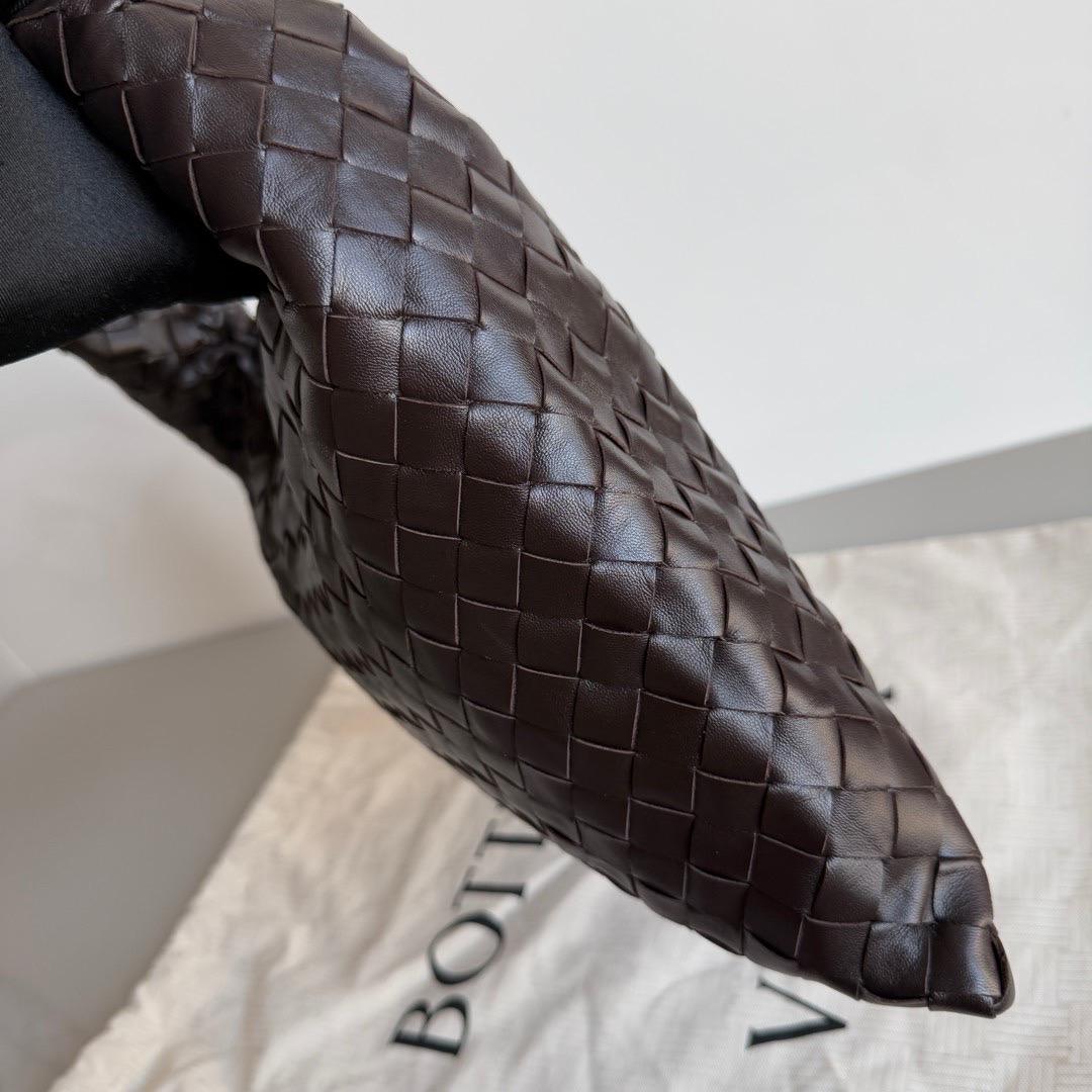 Bottega Veneta Hop Small Fondant Dark Chocolate Brown Leather Bag 7