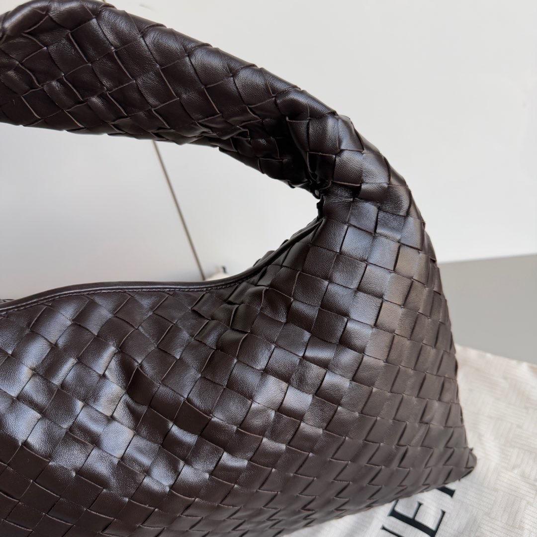 Bottega Veneta Hop Small Fondant Dark Chocolate Brown Leather Bag 10