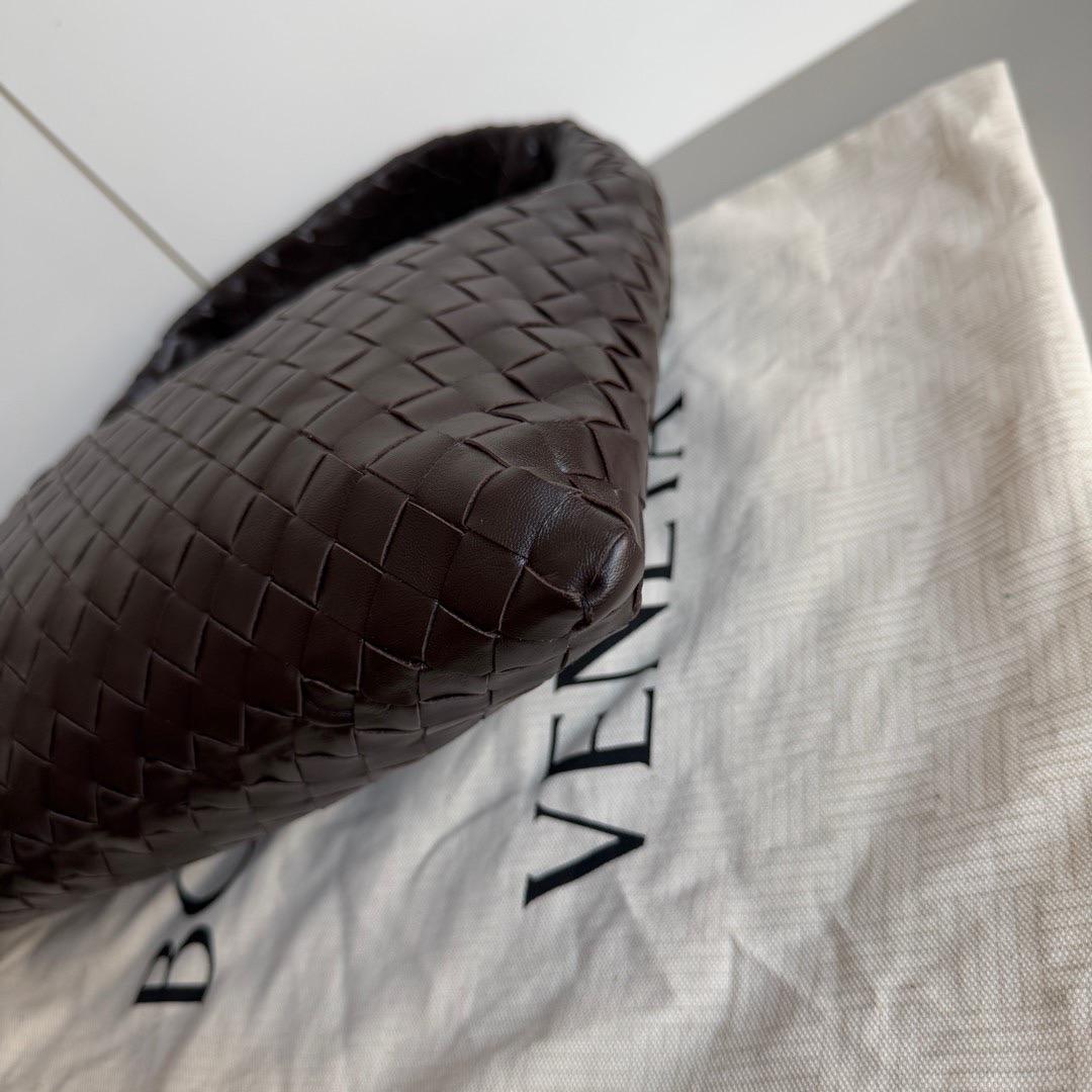 Bottega Veneta Hop Small Fondant Dark Chocolate Brown Leather Bag 12
