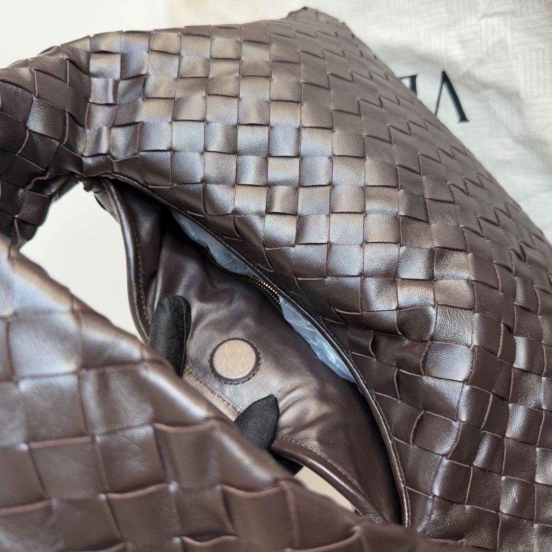 Bottega Veneta Hop Small Fondant Dark Chocolate Brown Leather Bag 14