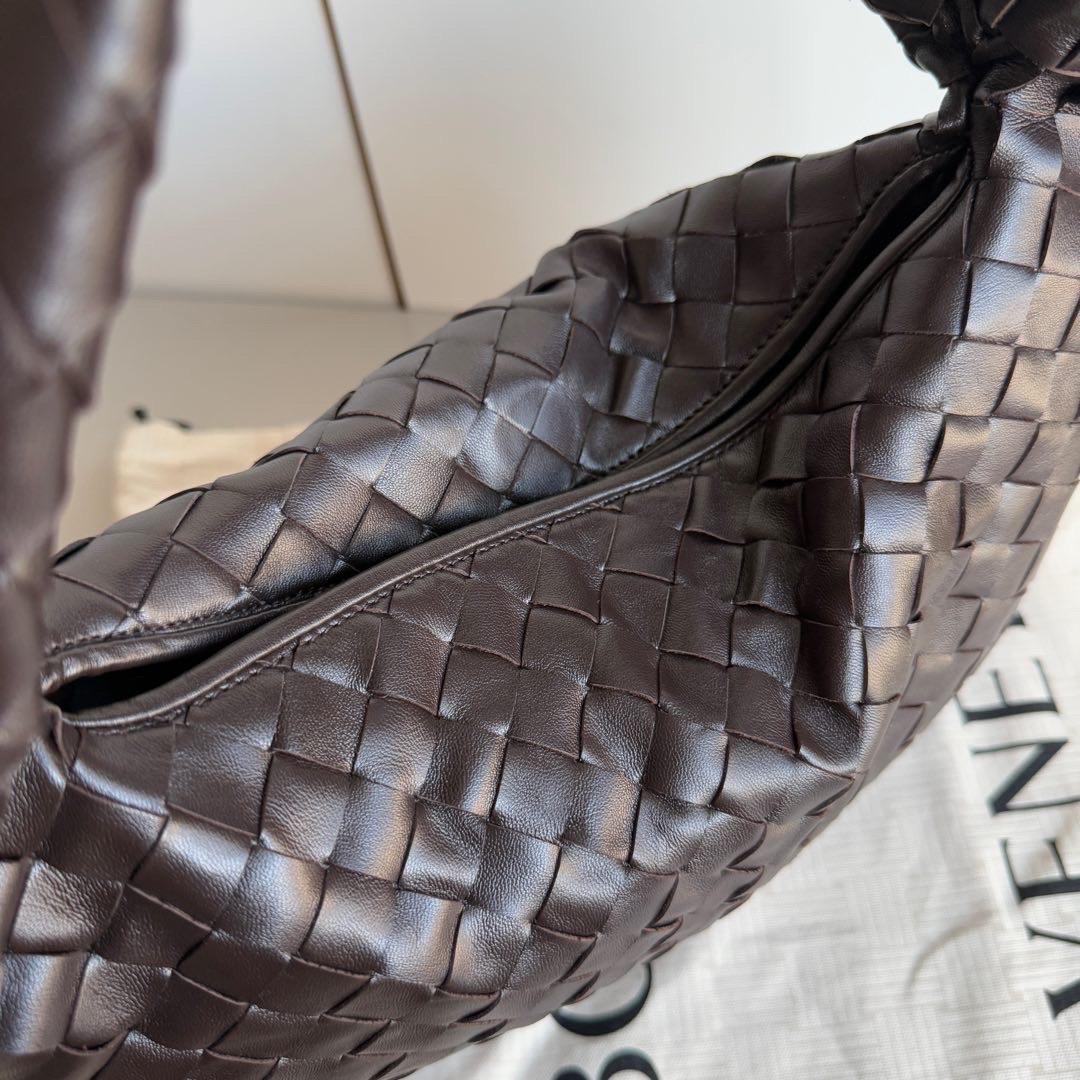 Bottega Veneta Hop Small Fondant Dark Chocolate Brown Leather Bag 2