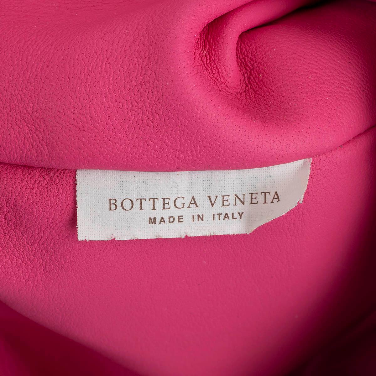 BOTTEGA VENETA hot pink leather INTRECCIATO MINI POUCH Crossbody Bag For Sale 1