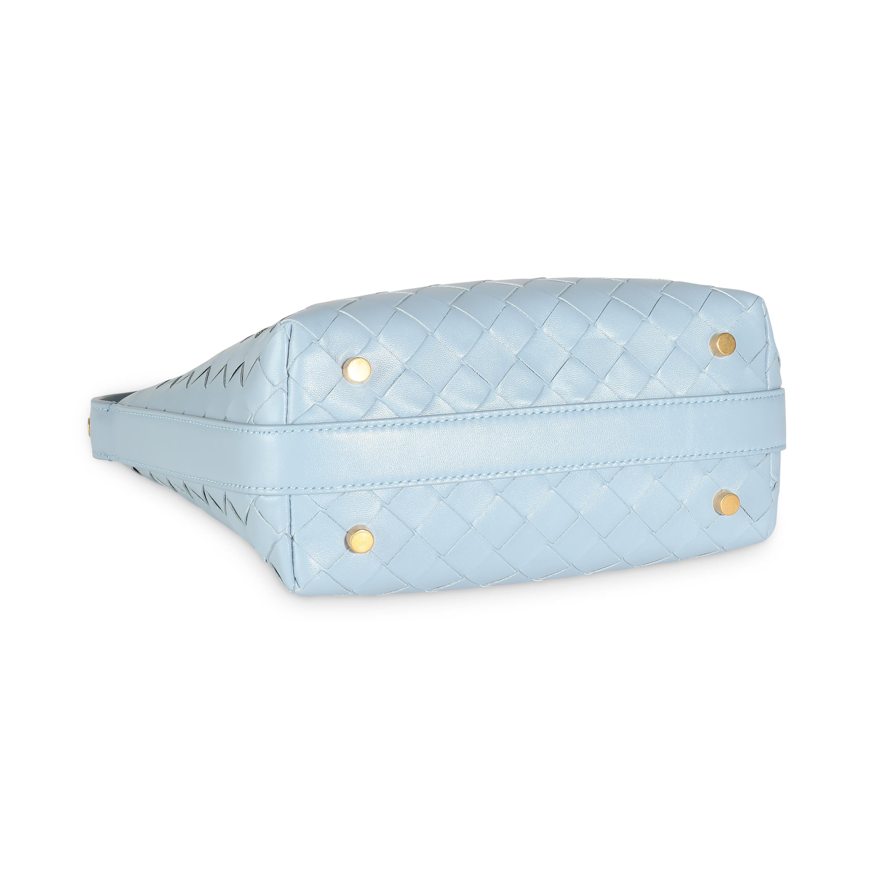 Bottega Veneta Ice Gold Nappa Intrecciato Mini Wallace 1