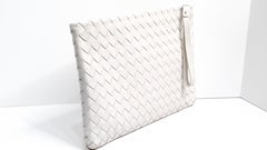 Bottega Veneta Intrecciato Agate Leather Wrist Pouch