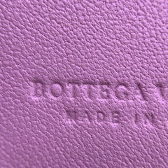 Bottega Veneta Intrecciato Bifold Compact Wallet Pink Leather