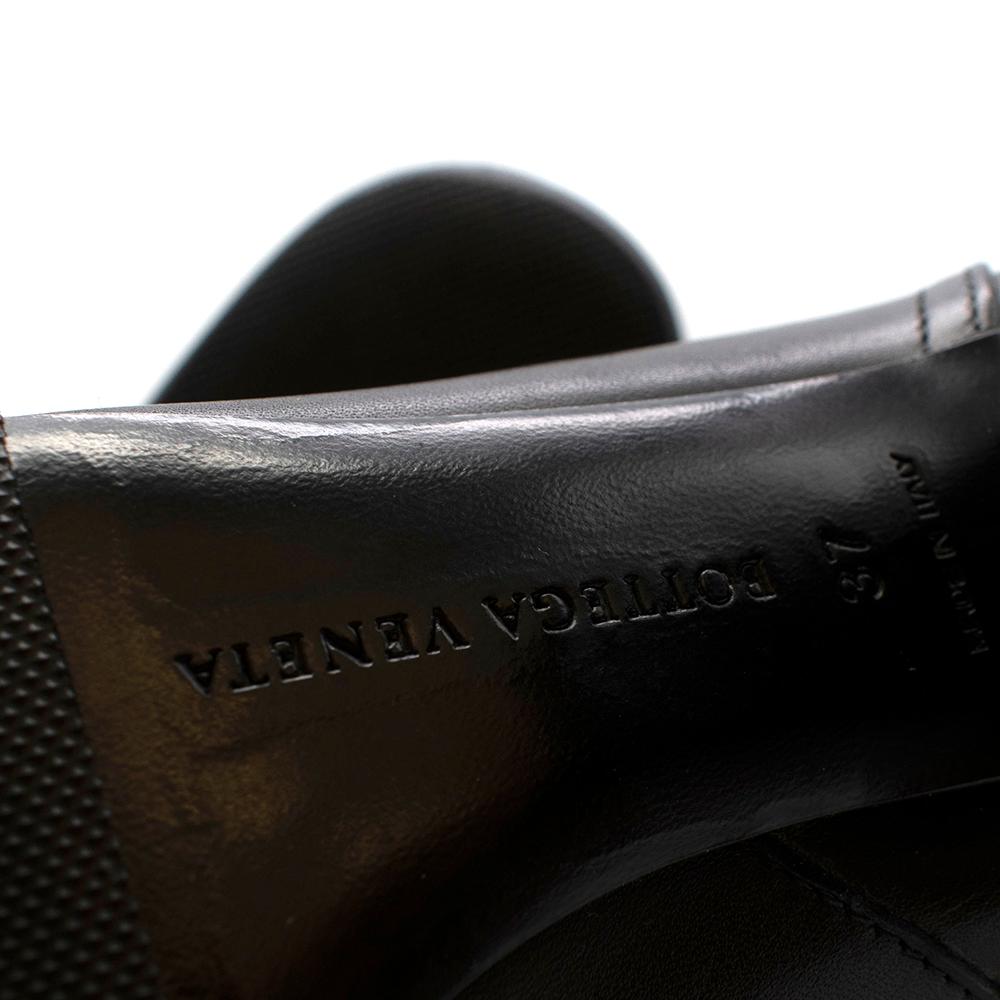 Bottega Veneta Intrecciato Black Leather Boots 37 For Sale 5