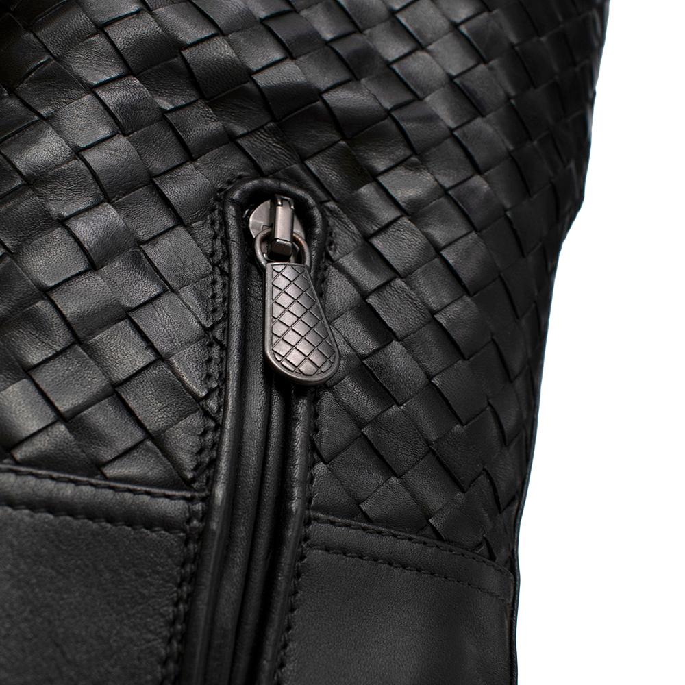 Bottega Veneta Intrecciato Black Leather Boots 37 For Sale 3