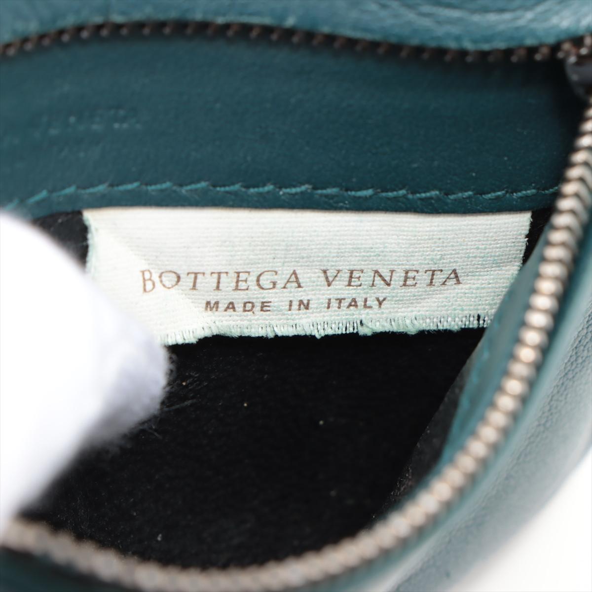 Bottega Veneta Intrecciato Coin Card Case Dark Green For Sale 2