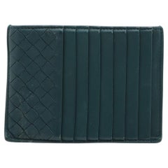 Bottega Veneta Intrecciato Coin Card Case Dark Green (vert foncé)