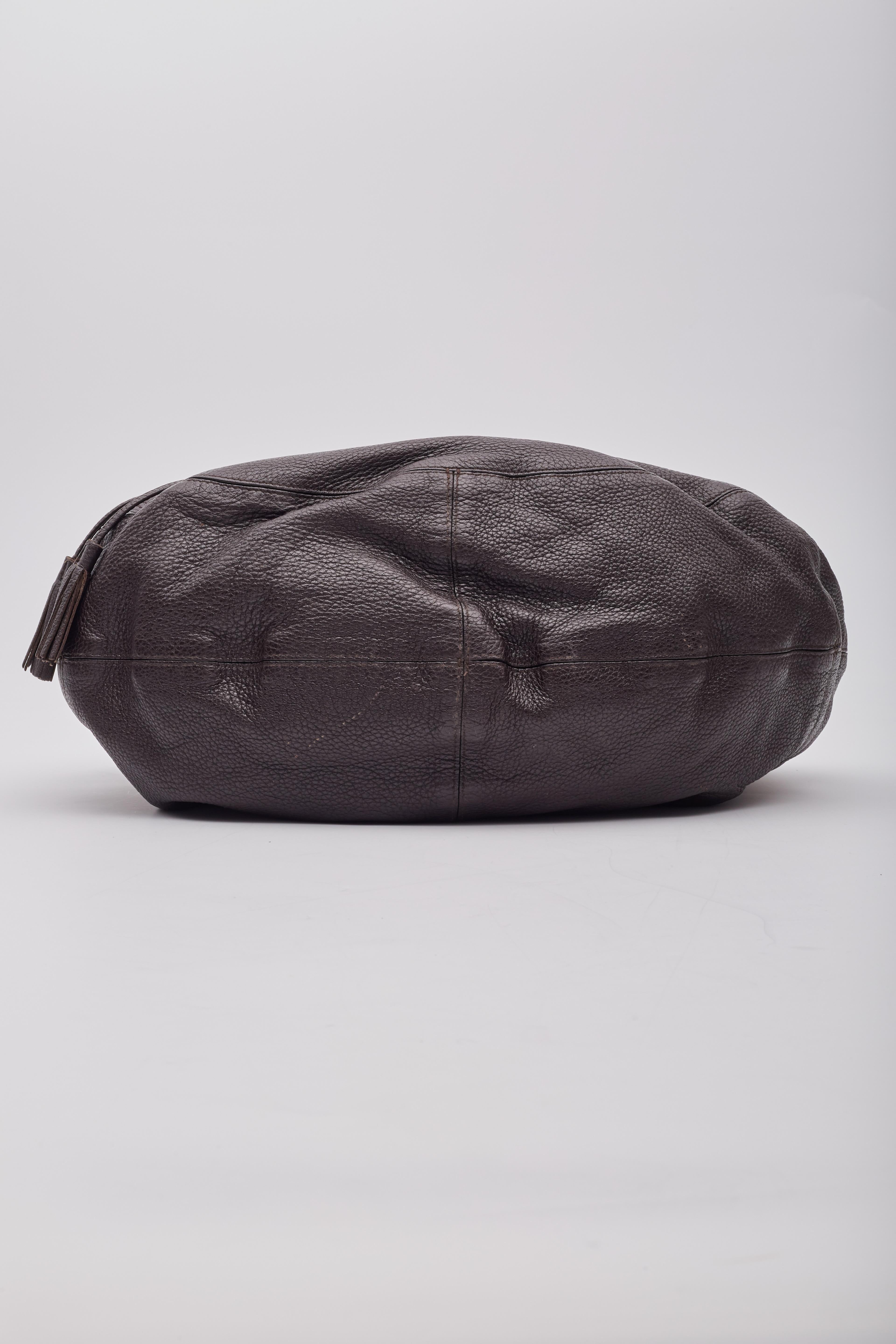 Bottega Veneta Intrecciato Copper Brown Leather Hobo Bag For Sale 2